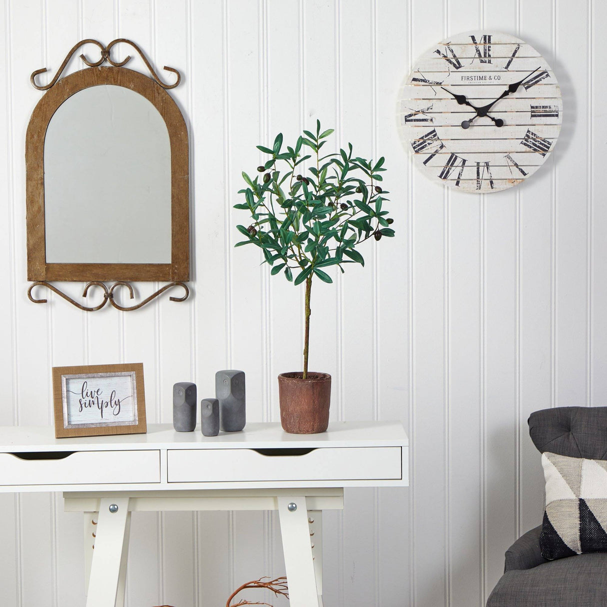 31” Olive Artificial Tree-Tree-Parc Decor