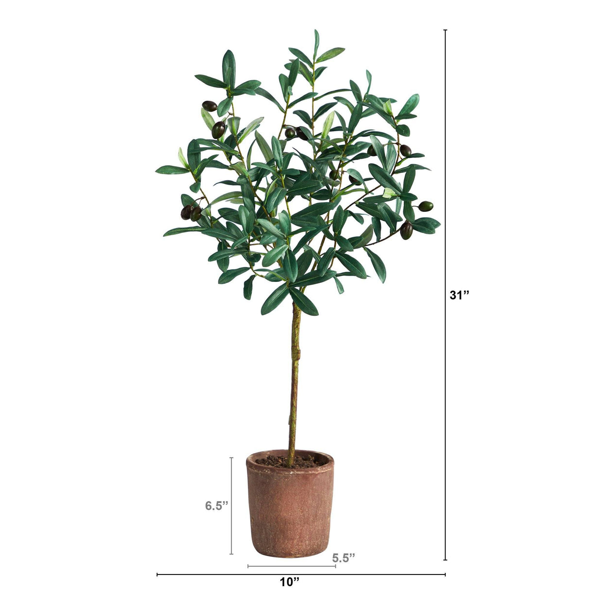 31” Olive Artificial Tree-Tree-Parc Decor