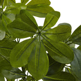 32’’ Green Baby Schefflera Artificial Plant (Real Touch) (Set of 2)-Parc Decor