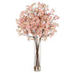 32” Artificial Cherry Blossom Arrangement with Glass Cylinder Vase-Arrangement-Parc Decor