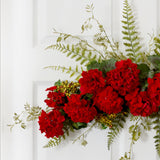 32” Geranium and Berry Swag-Swag-Parc Decor