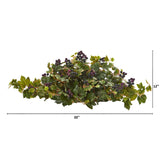 33” Grape Leaf Artificial Ledge Plant-Parc Decor