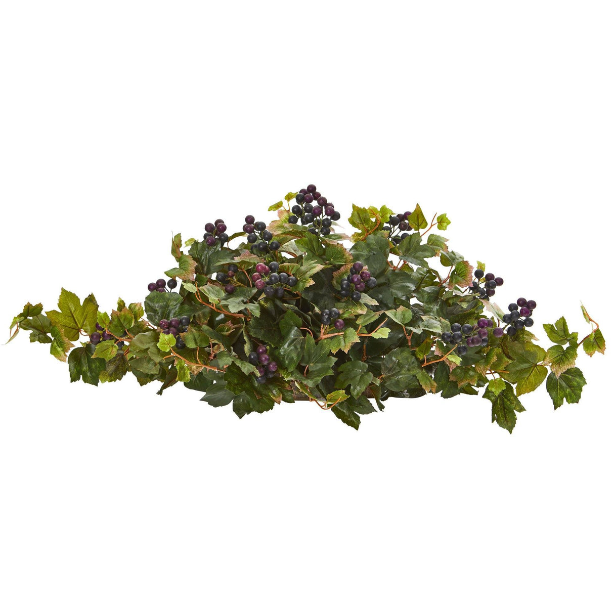 33” Grape Leaf Artificial Ledge Plant-Parc Decor