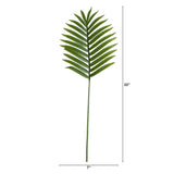 33" Artificial Palm Frond Stems - Set of 3-Stem-Parc Decor
