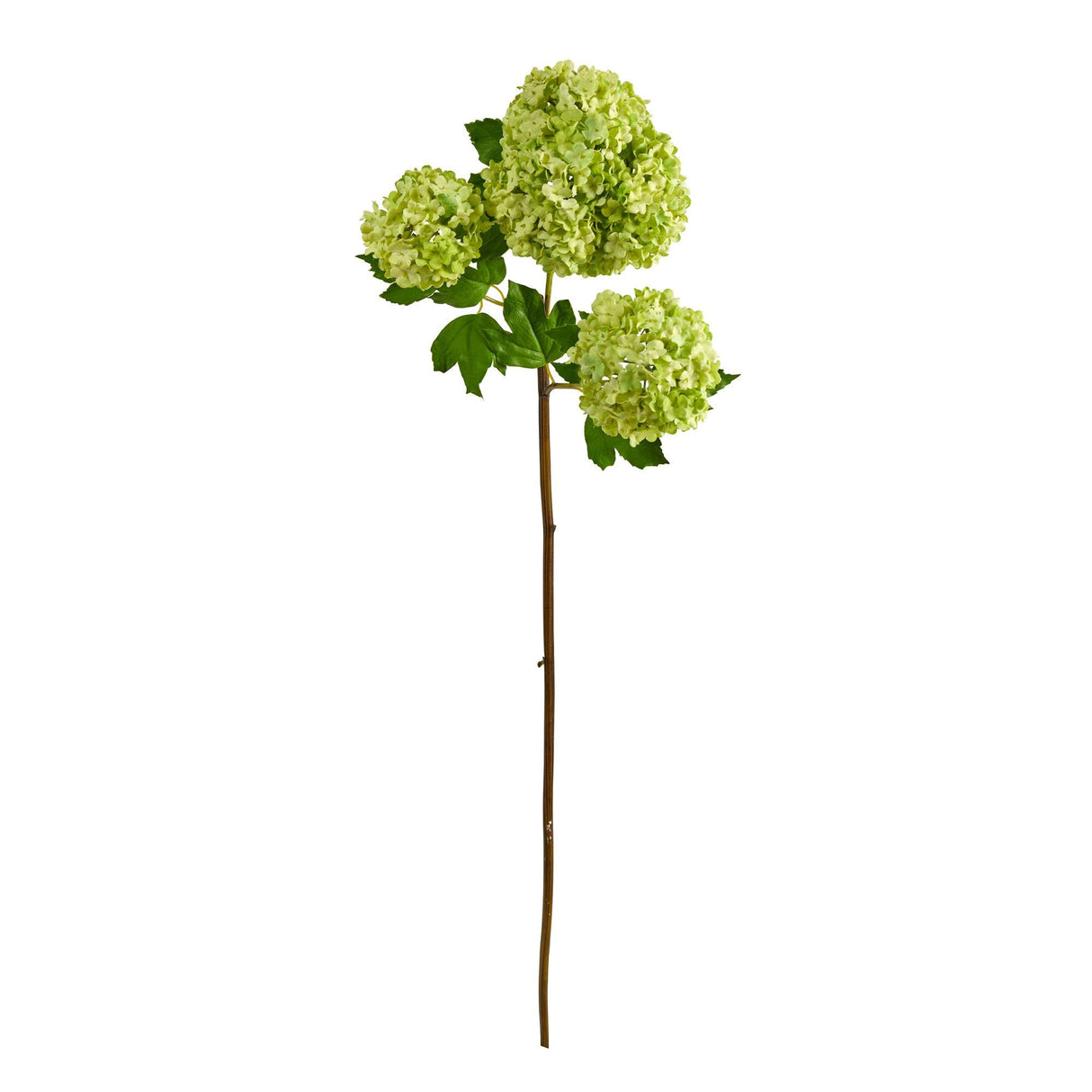 33” Snowball Hydrangea Artificial Flower (Set of 2)-Stem-Parc Decor