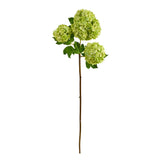 33” Snowball Hydrangea Artificial Flower (Set of 2)-Stem-Parc Decor