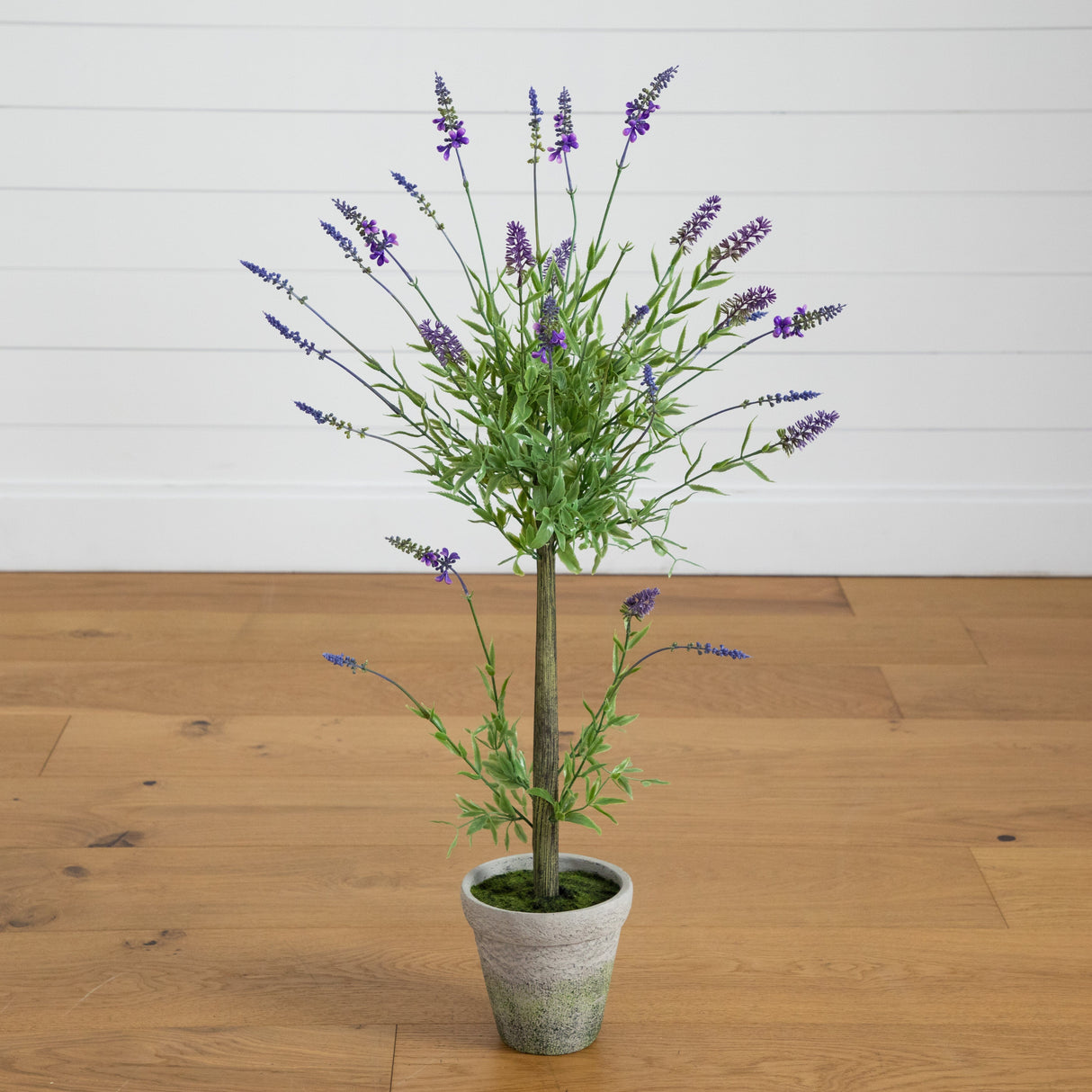 34” Lavender Topiary Artificial Tree-Parc Decor