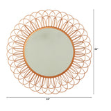 34” Scalloped Mirror Wall Decor-Parc Decor