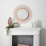 34” Scalloped Mirror Wall Decor-Parc Decor
