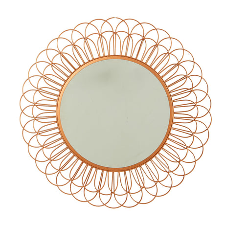 34” Scalloped Mirror Wall Decor-Parc Decor