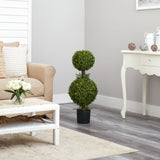 35” Double Boxwood Topiary-Parc Decor
