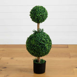 35” Double Boxwood Topiary-Parc Decor