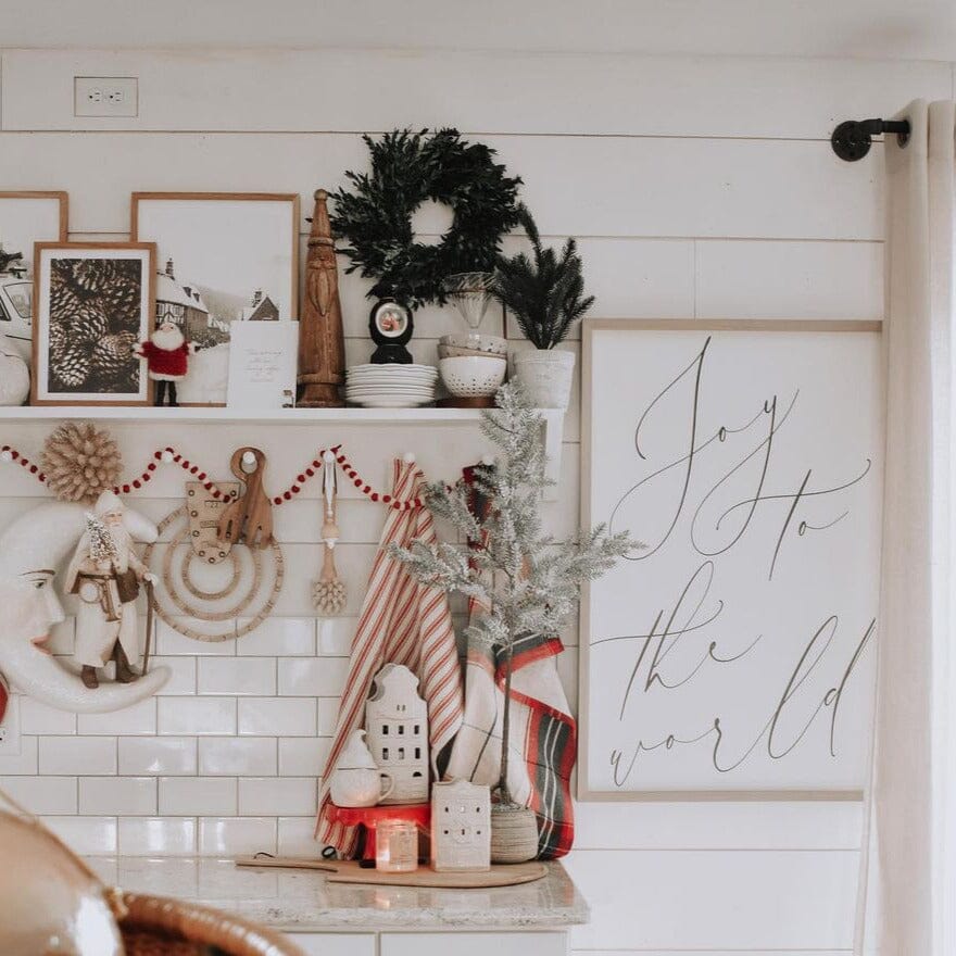 35'' Frosted Pine Artificial Christmas Tree in Decorative Planter-Christmas Tree-Parc Decor