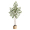 35'' Frosted Pine Artificial Christmas Tree in Decorative Planter-Christmas Tree-Parc Decor