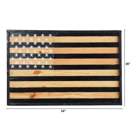 36” American Wood Flag Wall Decor-Parc Decor