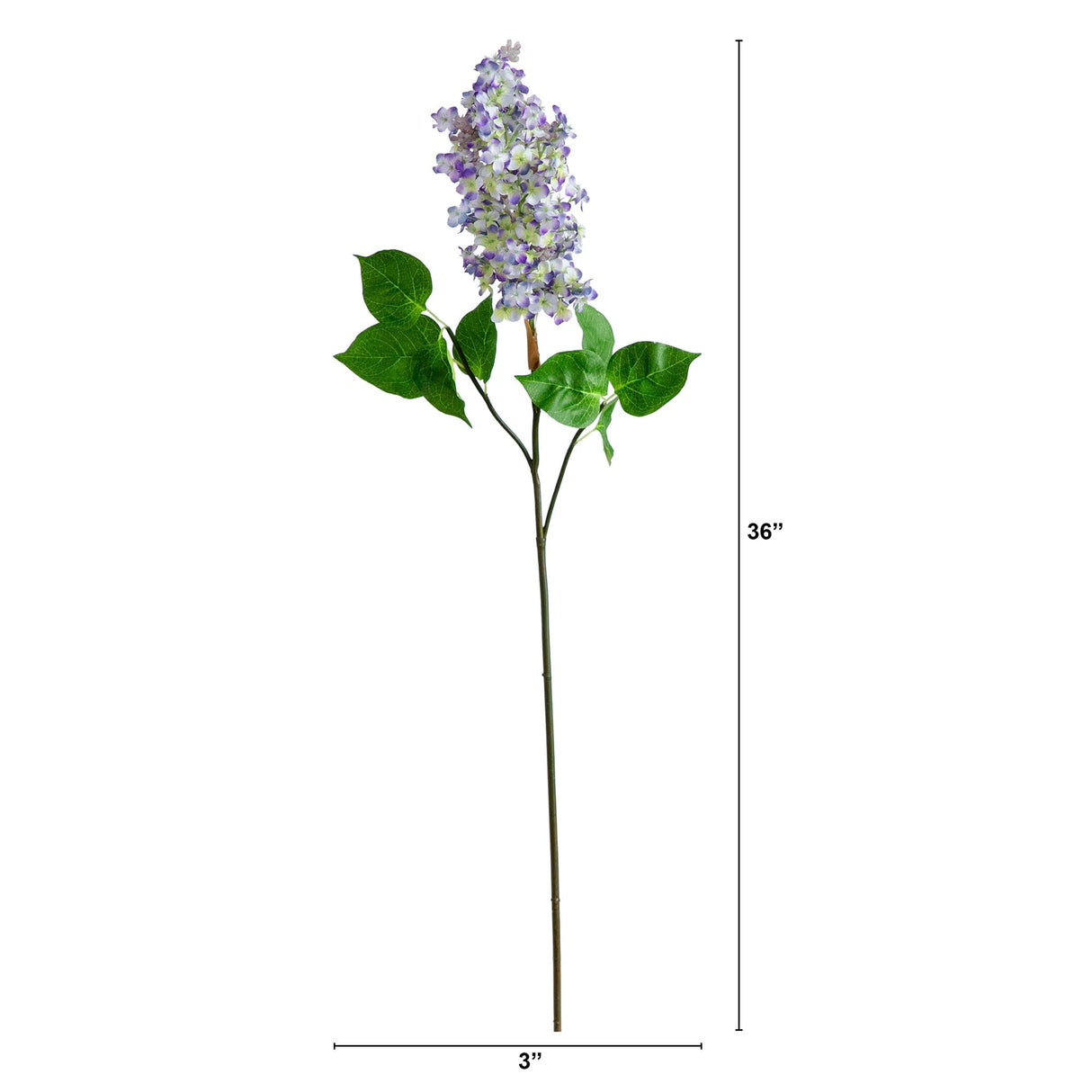 36" Artificial Lilac Flower Stems - Set of 3-Stem-Parc Decor