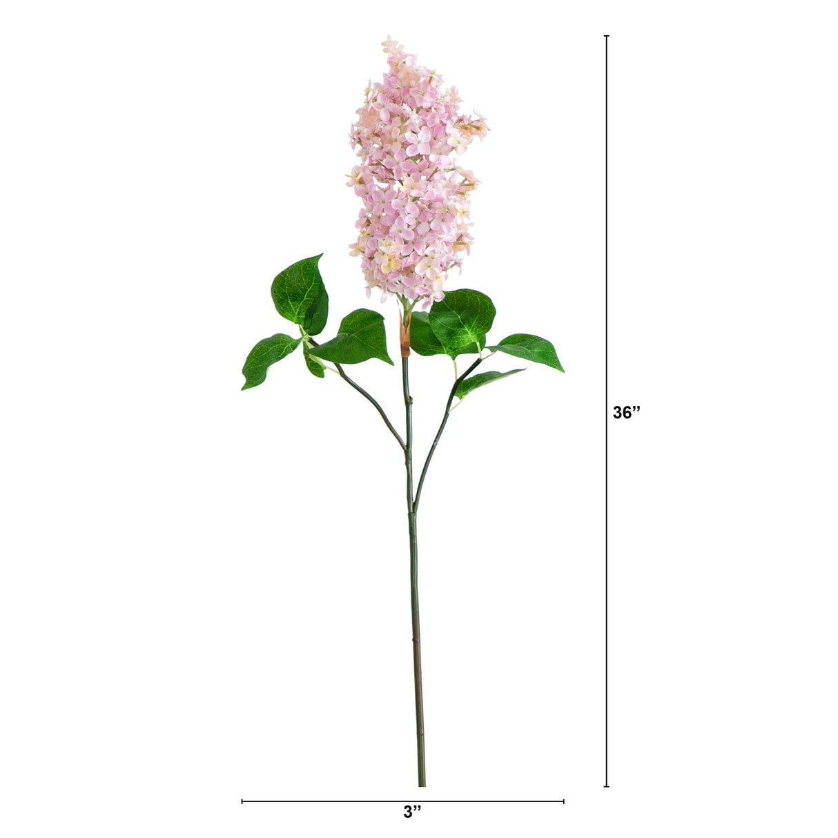36" Artificial Lilac Flower Stems - Set of 3-Stem-Parc Decor