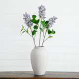 36" Artificial Lilac Flower Stems - Set of 3-Stem-Parc Decor