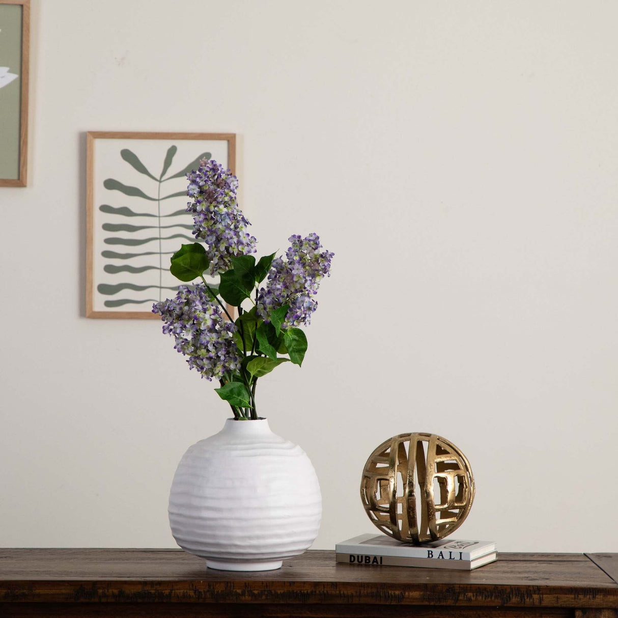 36" Artificial Lilac Flower Stems - Set of 3-Stem-Parc Decor