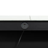 36" Modern Dining Table Set with 2 Stool, High Gloss Table Top, USB-A & USB-C Charging Ports