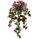 37” Bougainvillea Hanging Artificial Plant (Set of 2)-Parc Decor