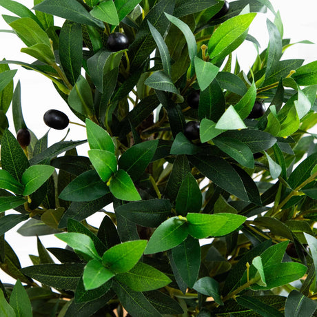 38” Olive Topiary Artificial Tree in Bowl Planter(Indoor/Outdoor)-Parc Decor