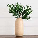 38" Artificial Palmate Fern Stems - Set of 3-Stem-Parc Decor