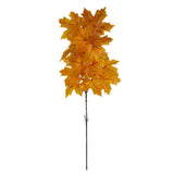 38” Autumn Maple Leaf Artificial Flower (Set of 6)-Stem-Parc Decor