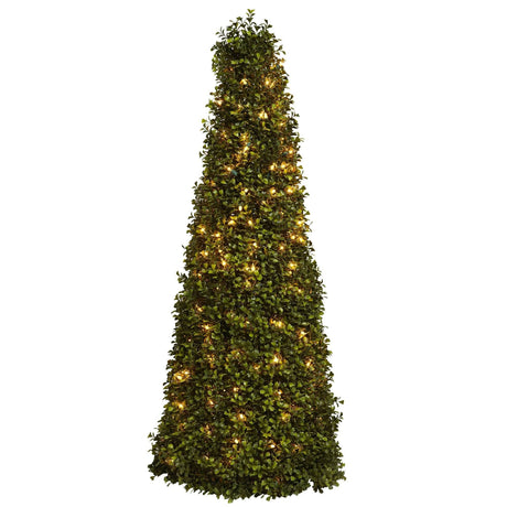39” Boxwood Cone w/Lights-Parc Decor