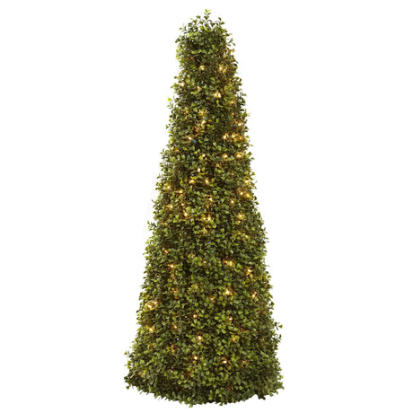 39” Boxwood Cone w/Lights-Parc Decor