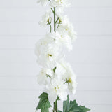 39" Artificial Delphinium Flower Stems- Set of 3-Stem-Parc Decor
