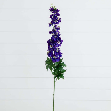 39" Artificial Delphinium Flower Stems- Set of 3-Stem-Parc Decor