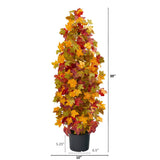 39” Autumn Maple Artificial Tree-Tree-Parc Decor