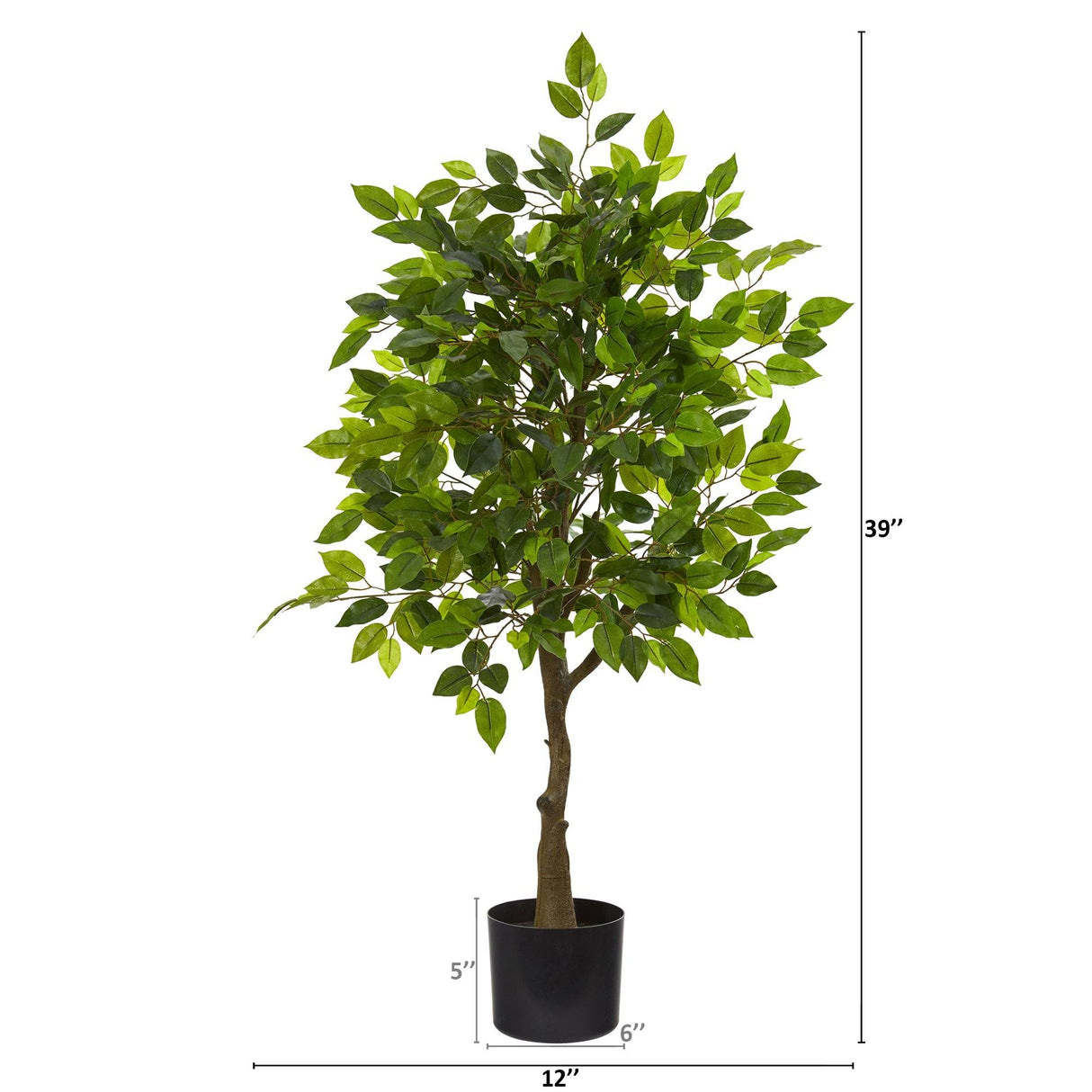 39” Ficus Artificial Tree-Tree-Parc Decor