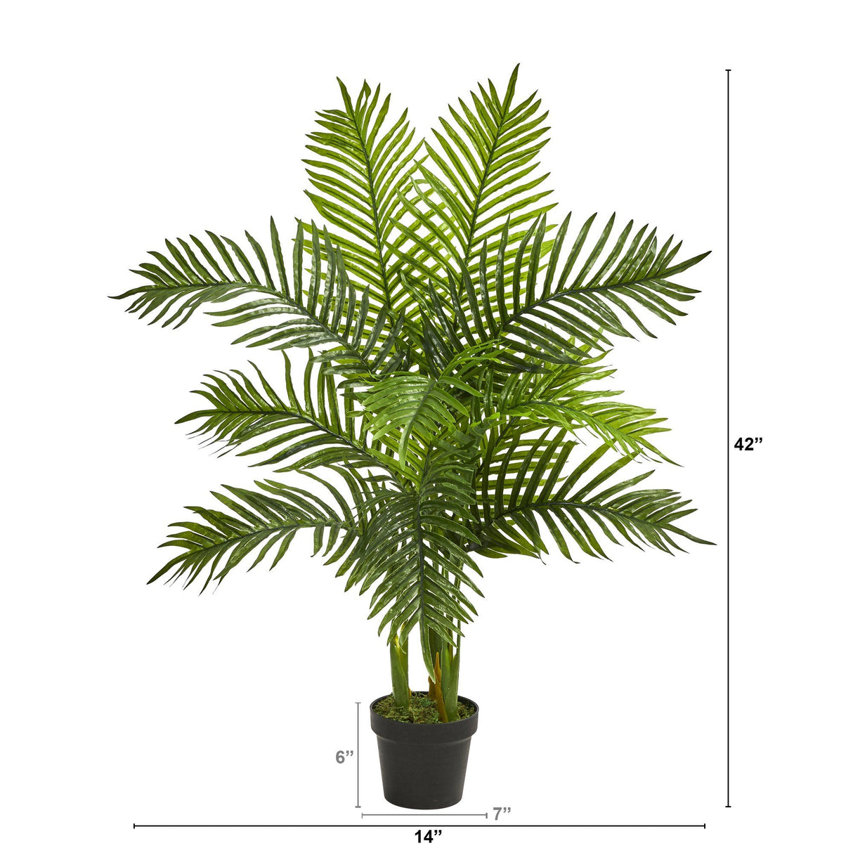 3.5' Areca Palm Artificial Tree (Real Touch)-Parc Decor