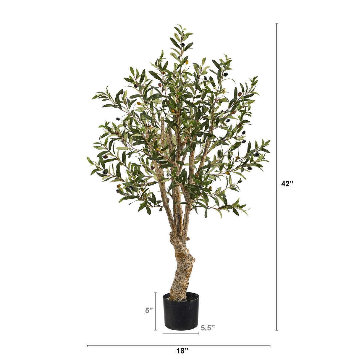 3.5’ Artificial Olive Tree-Parc Decor