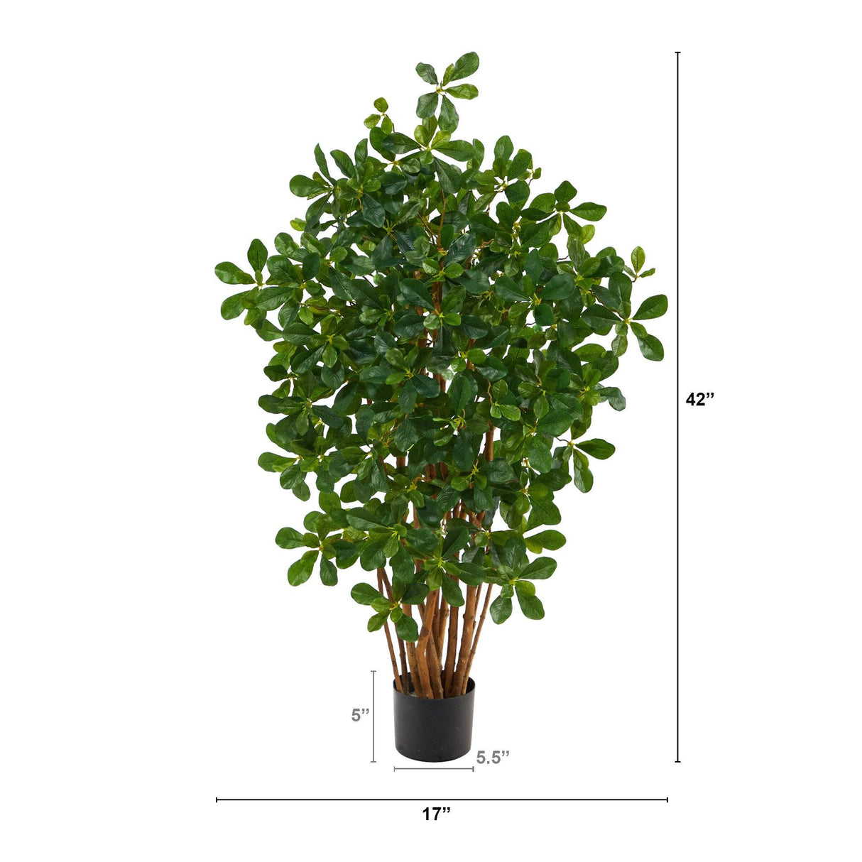 3.5’ Black Olive Artificial Tree-Parc Decor
