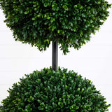 3.5’ Boxwood Double Ball Artificial Topiary Tree UV Resistant (Indoor/Outdoor)-Parc Decor