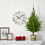 3.5’ Cedar Pine “Natural Look” Artificial Tree in Decorative Planter-Parc Decor