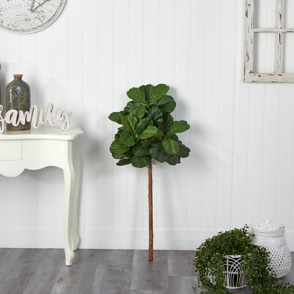 3.5' Fiddle Leaf Artificial Tree (No Pot)-Parc Decor