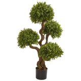 3.5’ Four Ball Boxwood Artificial Topiary Tree-Parc Decor