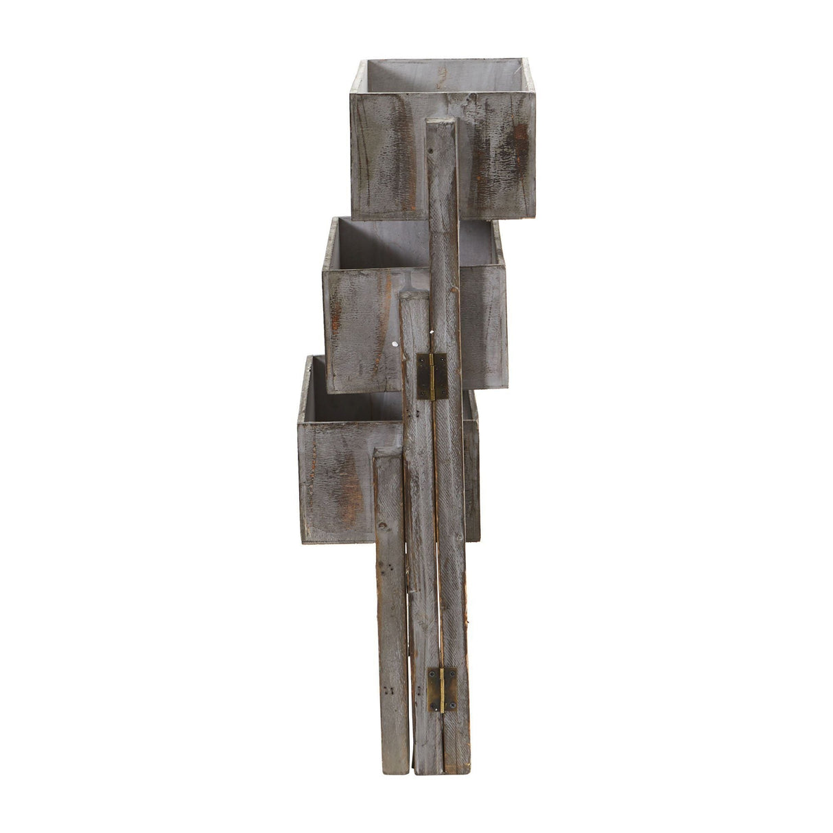 3.5’ Gray Washed Expandable Decorative Planter-Parc Decor