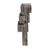 3.5’ Gray Washed Expandable Decorative Planter-Parc Decor