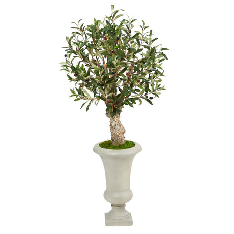3.5’ Olive Artificial Tree in Sand Colored Urn-Parc Decor