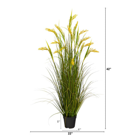 3.5’ Wheat Grain Artificial Plant-Parc Decor