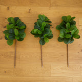 3.5’ Artificial Fiddle Leaf Fig Tree - Set of 3 (No Pot)-Tree-Parc Decor