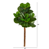 3.5’ Artificial Fiddle Leaf Tree (No Pot)-Tree-Parc Decor
