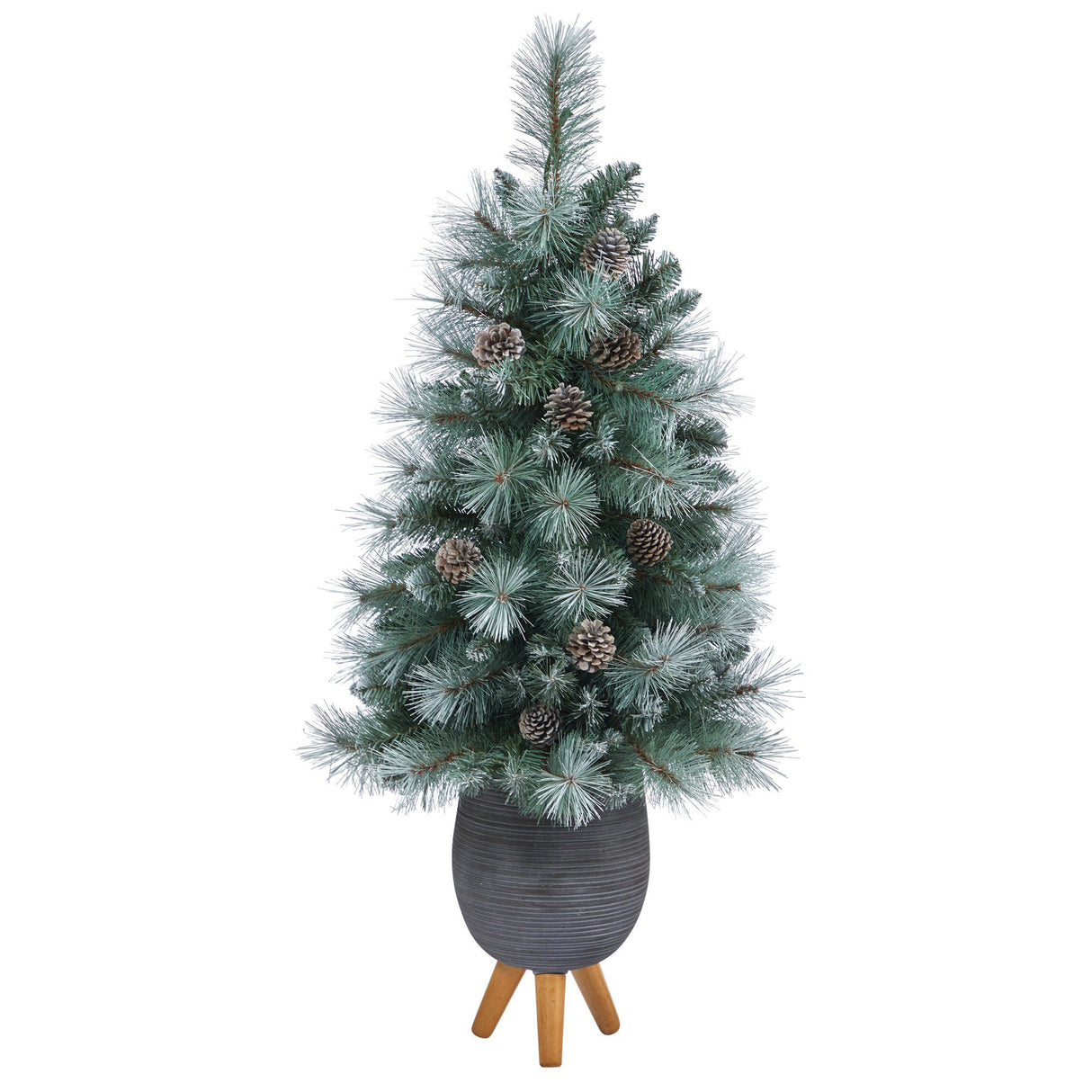 3.5’ Frosted Tip British Columbia Mountain Pine Artificial Christmas Tree-Christmas Tree-Parc Decor