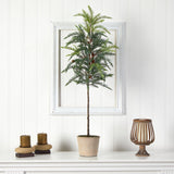 3.5' Winniepeg Artificial Pine Christmas Tree in Decorative Planter-Christmas Tree-Parc Decor
