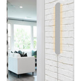 3"W Solid Wood Hover Plank Corner/Wall Accent Light Plug-In Almond Finish by Home Concept